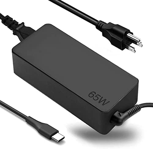 65W USB C Laptop Charger Replacement for Lenovo Thinkpad/Yoga/Chromebook, ADLX65YDC2A