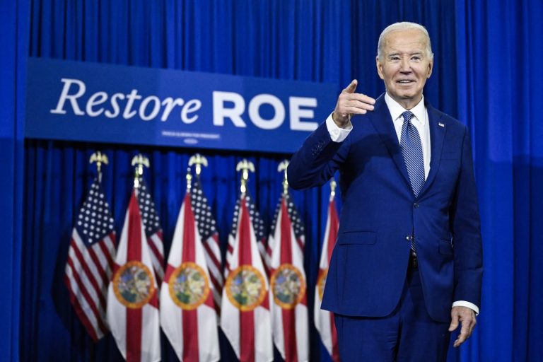 Biden blames Trump for Florida’s new abortion law during speech in Tampa