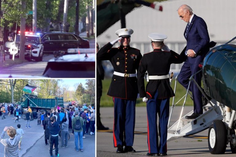 Biden causes traffic in Westchester to meet with Hollywood celebrities.