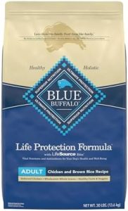 Blue Buffalo Life Protection Formula Natural Adult Dry Dog Food, Chicken and Brown Rice 30-lb
