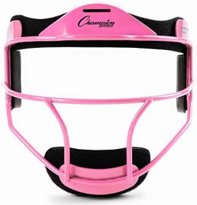 Champion Sports Steel Softball Face Mask – Classic Fielders Masks for Youth – Durable Head Guards – Premium Sports Accessories for Indoors and Outdoors – Purple