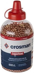 Crosman Copperhead 4.5mm Copper Coated BBs In EZ-Pour Bottle For BB Air Pistols And BB Air Guns