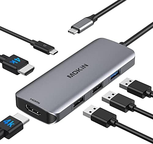 Docking Station USB C to Dual HDMI Adapter, MOKiN USB