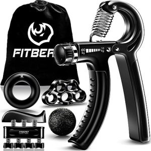 FitBeast Grip Strengthener Forearm Strengthener Hand Grips Strengthener Kit – 5 Pack Adjustable Resistance
