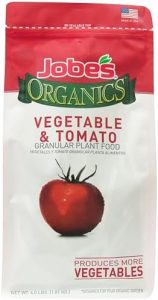 Jobe’s Organics Granular Garden Fertilizer, Easy Plant Care Fertilizer for Vegetable Gardens and Tomato Plants, 4 lbs Bag
