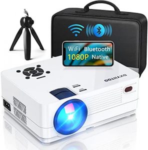Native 1080P Projector with WiFi and Two-Way Bluetooth, Full HD Movie Projector for Outdoor Movies, 300″ Display Projector 4k Home Theater, Compatible with iOS/Android/PC/XBox/PS4/TV Stick/HDMI/USB