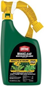 Ortho WeedClear Weed Killer for Lawns Ready-To-Spray: Treats up to 16,000 sq. ft., Won’t Harm Grass (When Used as Directed), Kills Dandelion & Clover, 32 oz.