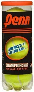 Penn Championship Tennis Balls – Regular Duty Felt Pressurized Tennis Balls