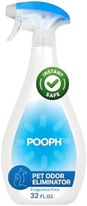 Pooph Pet Odor Eliminator, 32oz Spray – Dismantles Odors on a Molecular Basis, Dogs, Cats, Freshener, Urine, Poop, Pee, Deodorizer, Natures, Puppy, Fresh, Clean, Furniture, Potty, Safe