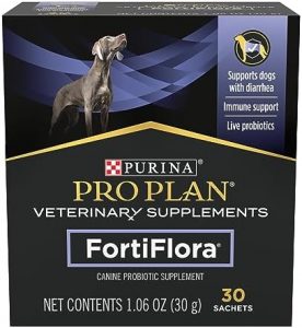 Purina Pro Plan Veterinary Supplements FortiFlora Dog Probiotic Supplement, Canine Nutritional Supplement – 30 Ct. Box