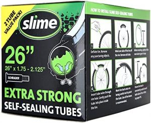 Slime Bike Inner Tube with Slime Puncture Sealant, Self Sealing, Prevent and Repair