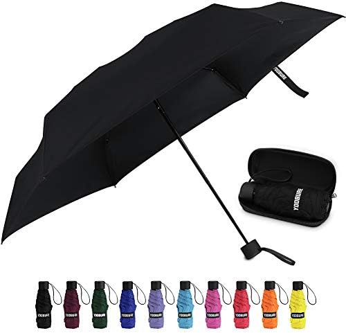 Yoobure Small Mini Umbrella with Case Light Compact Design Perfect