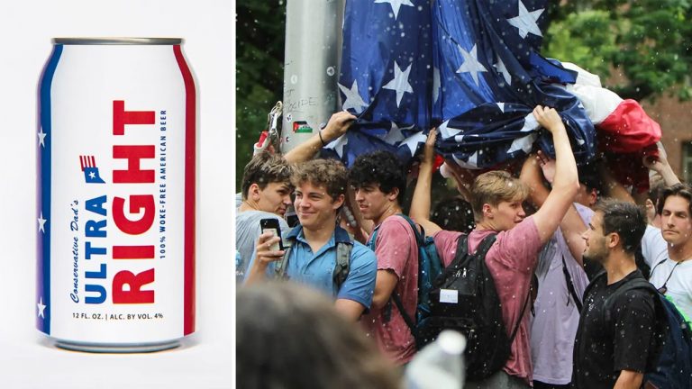 Beer company hosting event to celebrate college students who defended American flag.