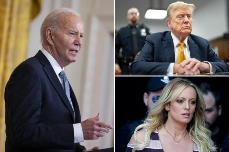Biden will talk about Trump’s payment scandal from the White House.