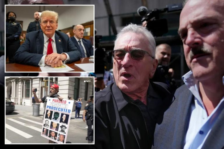 De Niro causes a scene at Trump trial.