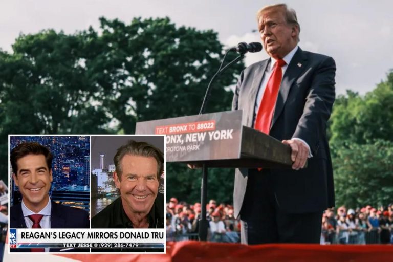 Dennis Quaid praises Trump’s visits to NYC neighborhoods after Bronx rally