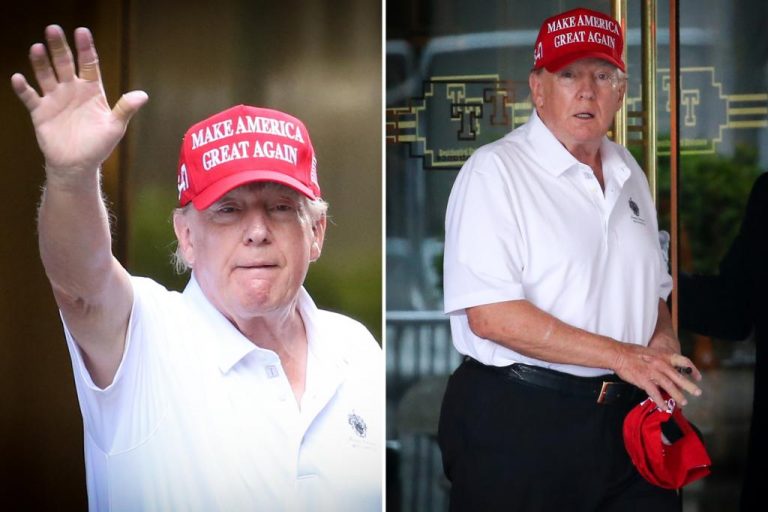 Donald Trump goes to New Jersey to play golf.