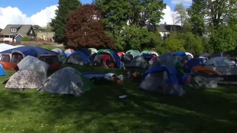 Many asylum seekers in Seattle park after hotel funding ends
