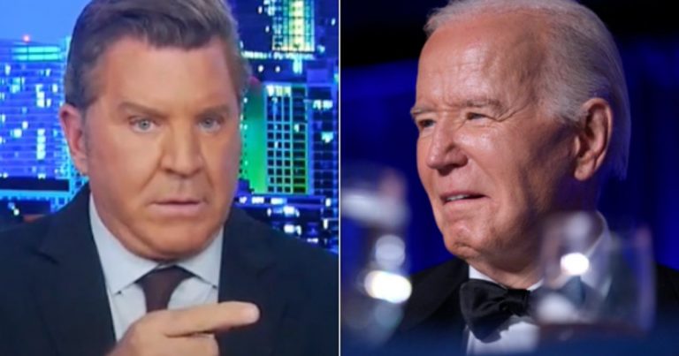 Newsmax host gets angry about Joe Biden eating salad