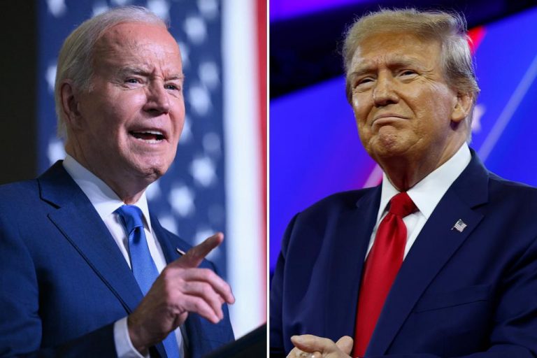 Poll shows Trump slightly ahead of Biden in race with other candidates.