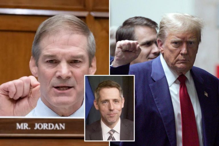 Rep. Jim Jordan wants to see documents from former DOJ prosecutor who assisted Alvin Bragg with Trump case.