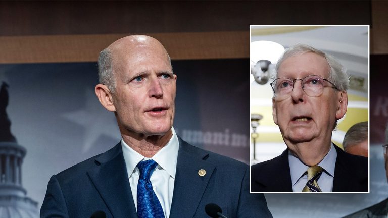 Rick Scott enters race to replace Mitch McConnell as Senate GOP leader.