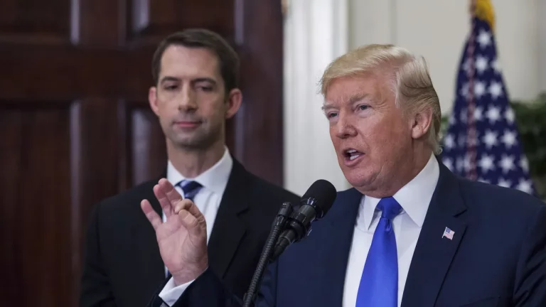 Senator Tom Cotton says if Trump were president, the Israel-Hamas war would likely be over by now.