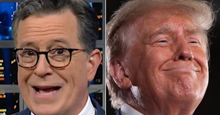 Stephen Colbert uses 1 word to fact-check Trump