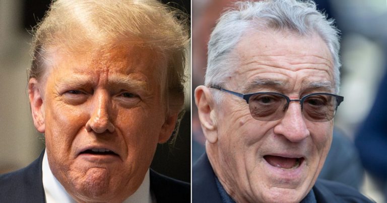 Trump angrily attacks Robert De Niro in the middle of the night.