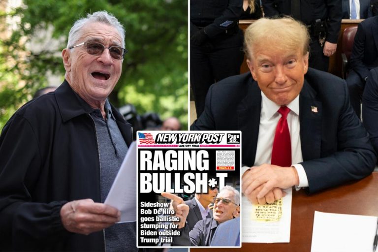 Trump makes fun of Robert De Niro on social media after actor’s press conference for Biden campaign in NYC.