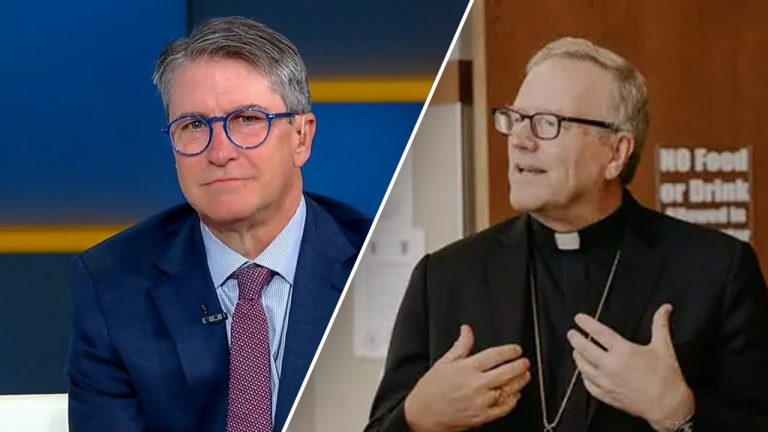 Catholic bishop talks about liberalism and politics with professor