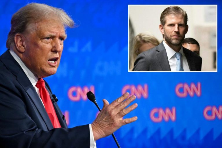 Eric Trump says Biden’s debate disaster proves why Dems want to impeach Trump.