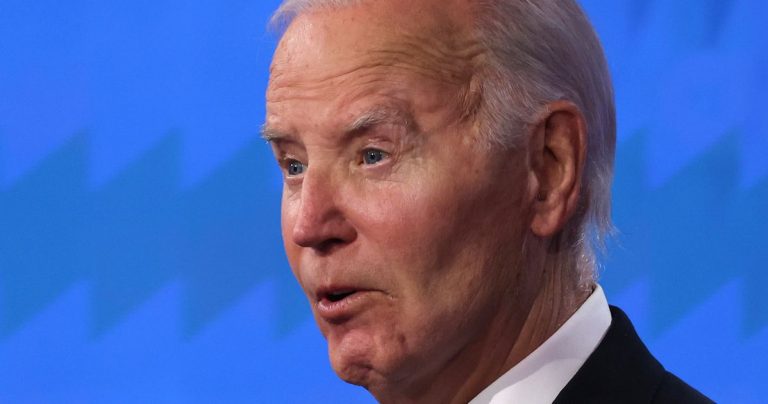 Joe Biden struggles in debate with Donald Trump