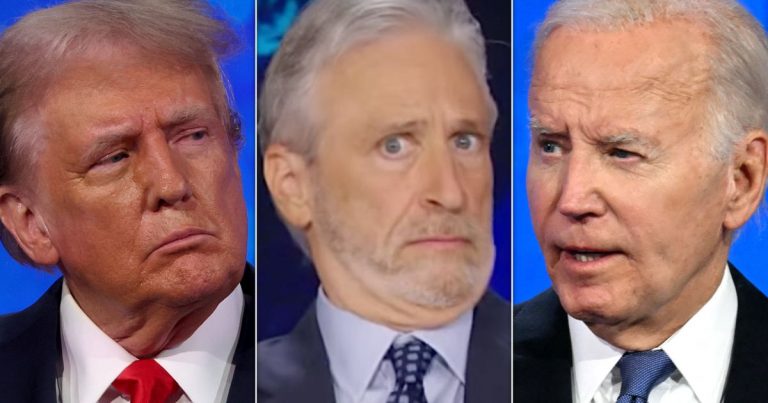 Jon Stewart Gets Angry About Trump-Biden Debate