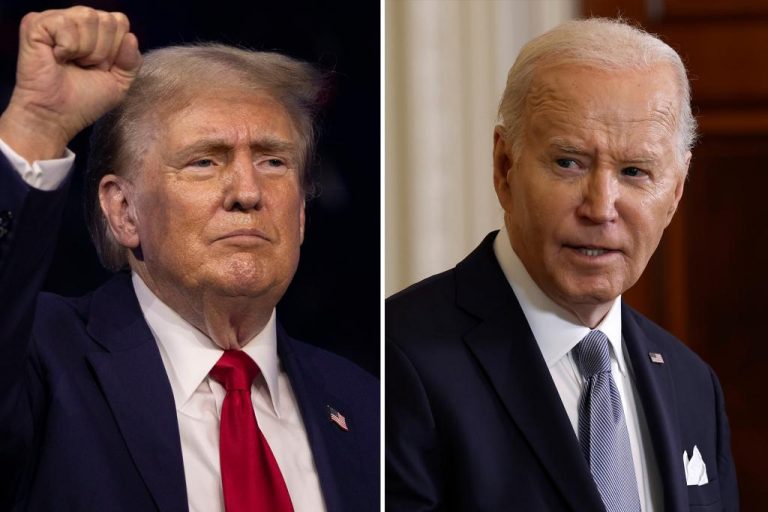 Poll shows Trump ahead of Biden by 4 points before debate.