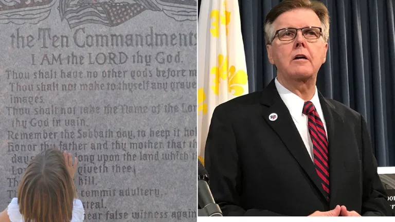 Texas Lt. Gov. promises to put up Ten Commandments in schools.