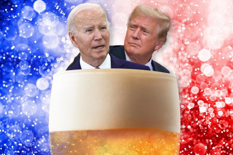 Trump and Biden play a drinking game during first 2024 presidential debate
