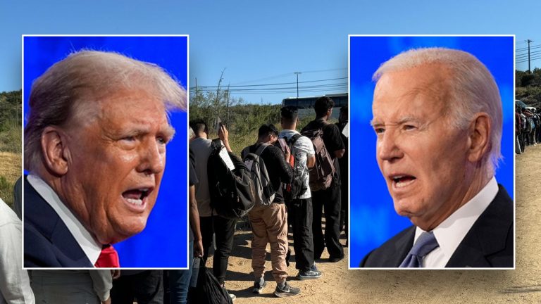 Trump criticizes Biden for border crisis, calling the US a mess and dangerous.