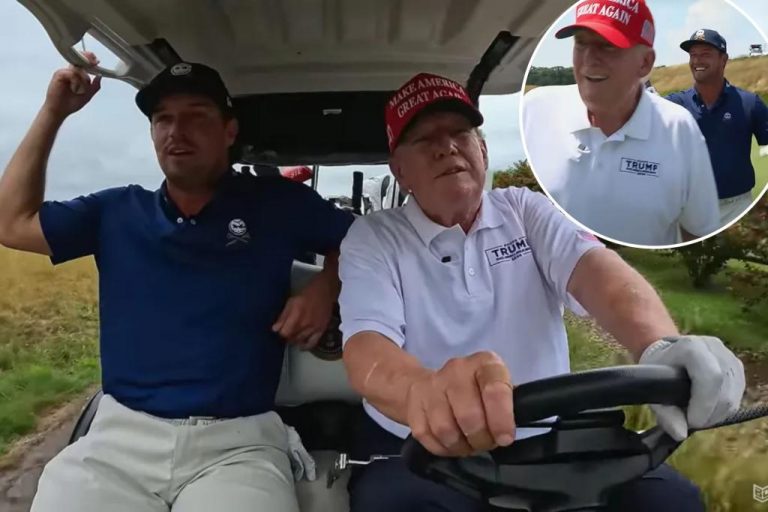 Bryson DeChambeau’s video with Donald Trump is going viral on YouTube.