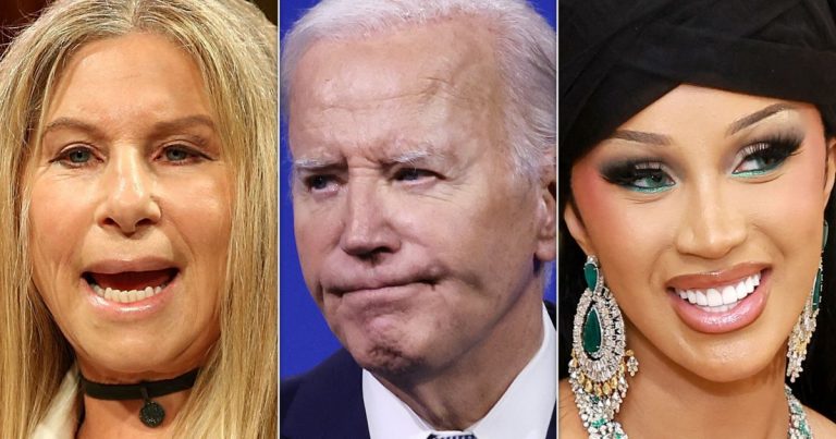Celebrities react to Biden dropping out, including Barbra Streisand and Cardi B