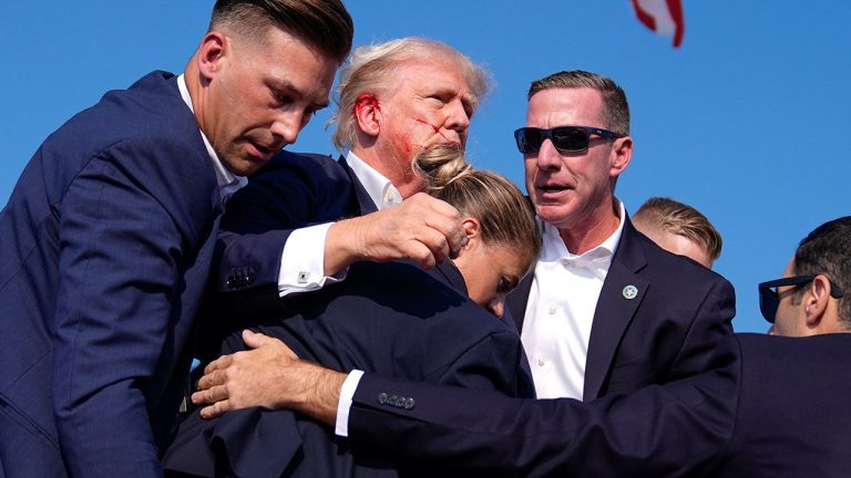 Democrats in Congress denounce violence at Trump rally.