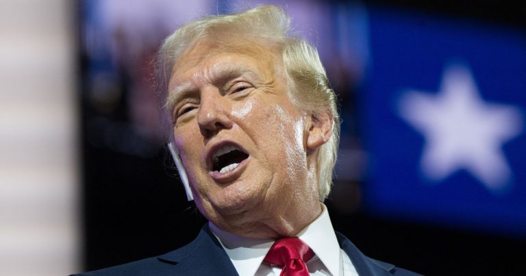 Donald Trump says a word he wasn’t supposed to during RNC speech.