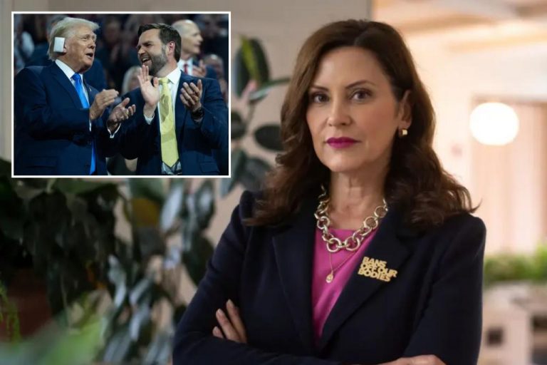 Gretchen Whitmer invites Trump and JD Vance to Michigan.