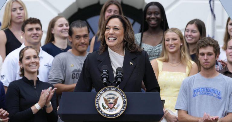 Harris thanks Biden for his service to the nation