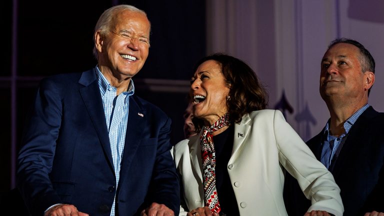 Kamala Harris compliments Biden’s accomplishments after announcing 2024 bid