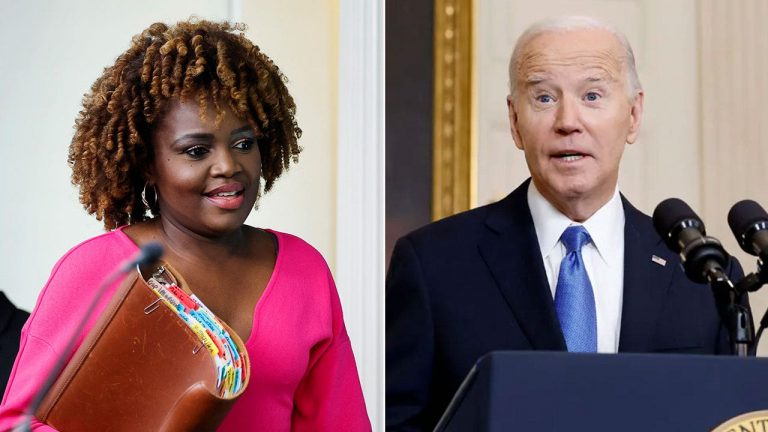 Karine Jean-Pierre says Biden made a selfless choice to not run in 2024.