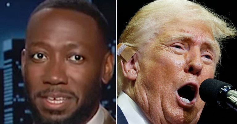 Lamorne Morris trolls Trump on ‘Kimmel’ show.