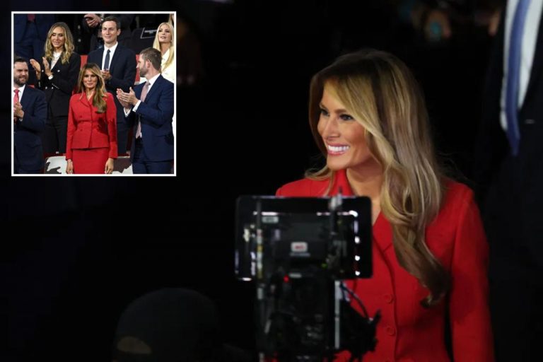 Melania Trump arrives at RNC and is warmly welcomed by crowd after incident with Donald.