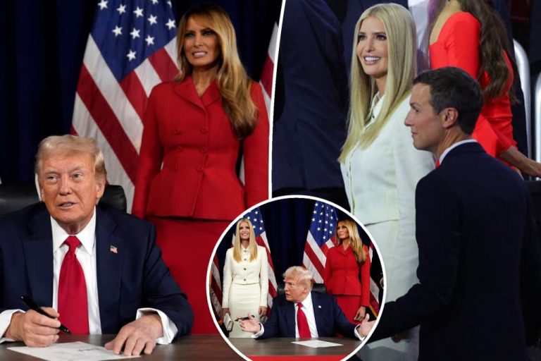 Melania and Ivanka Trump wear red and white at RNC to support Donald.