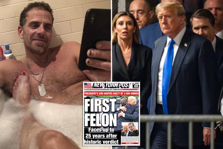 Poll shows most Americans support Hunter Biden being convicted and imprisoned, but not Trump